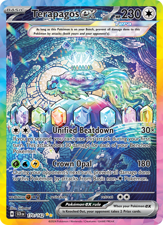 Terapagos ex (170/142) Holographic card image