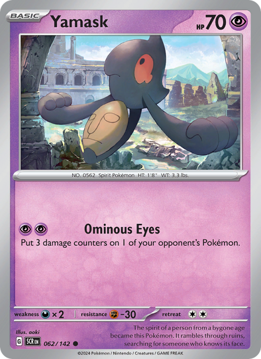 Yamask (062/142) Reverse Holo card image