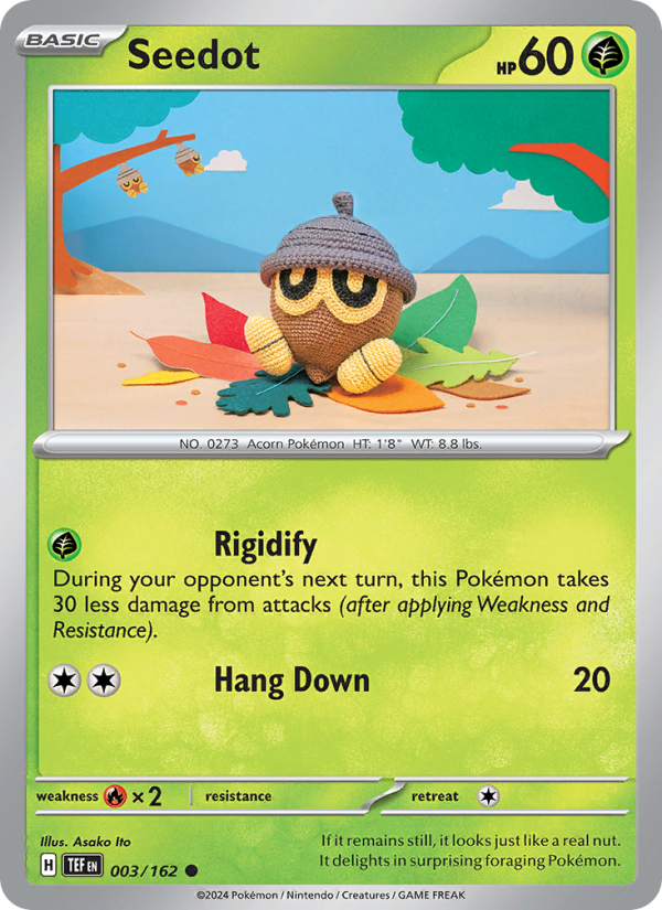 Seedot (003/162) Reverse Holo card image