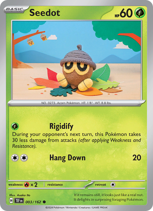 Seedot (003/162) Reverse Holo card image