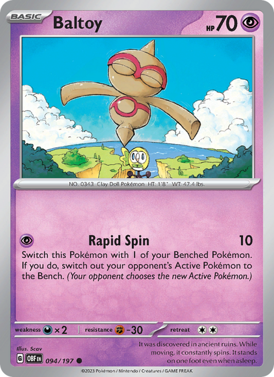 Baltoy (094/197) Reverse Holo card image