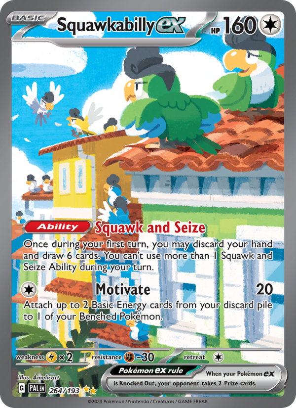 Squawkabilly ex (264/193) Holographic card image