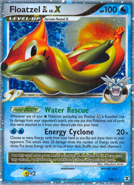 Floatzel GL (104/111) Reverse Holo card image