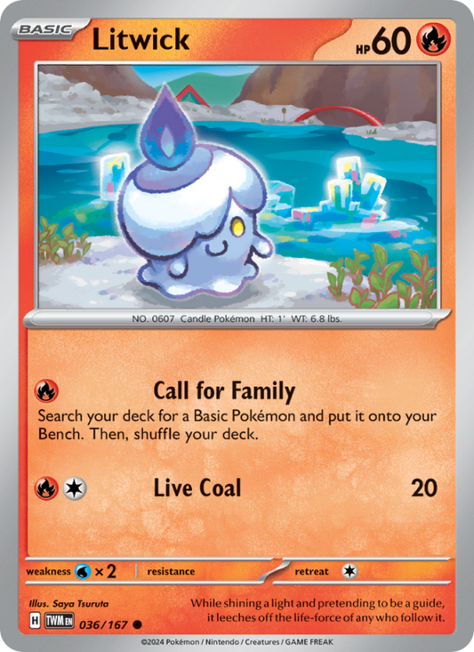 Litwick (036/167) Reverse Holo card image
