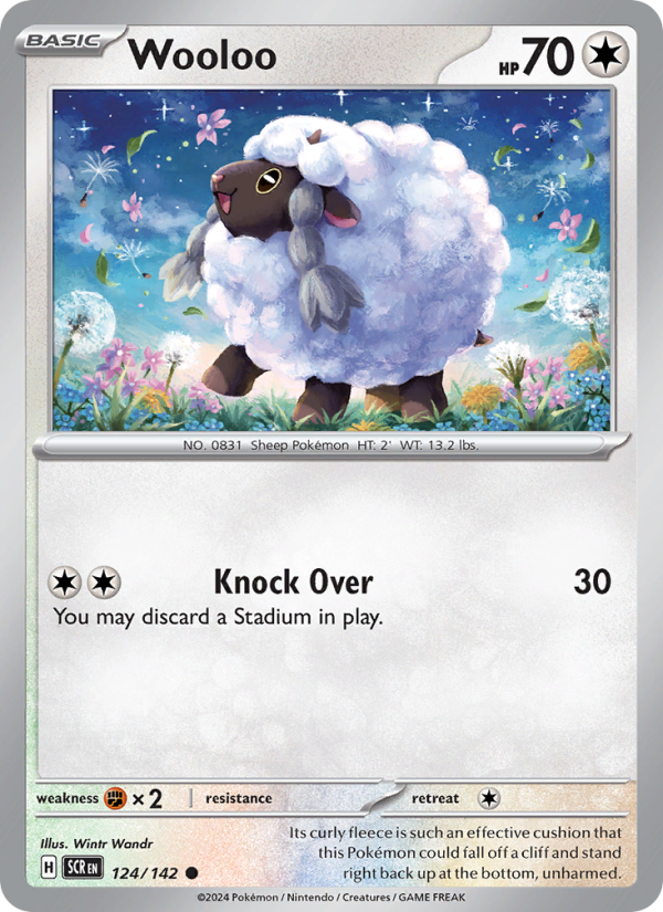 Wooloo (124/142) Reverse Holo card image