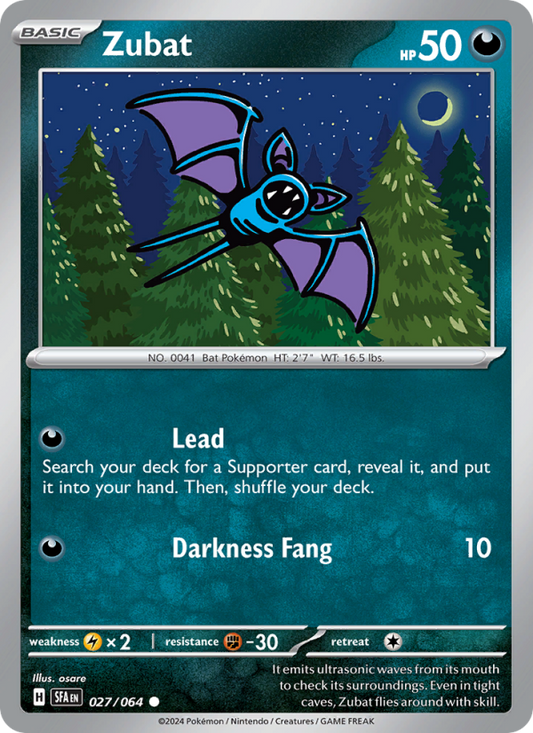Zubat (027/64) Reverse Holo card image