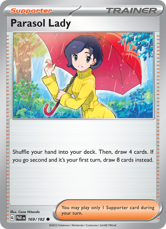 Parasol Lady (169/182) Reverse Holo card image