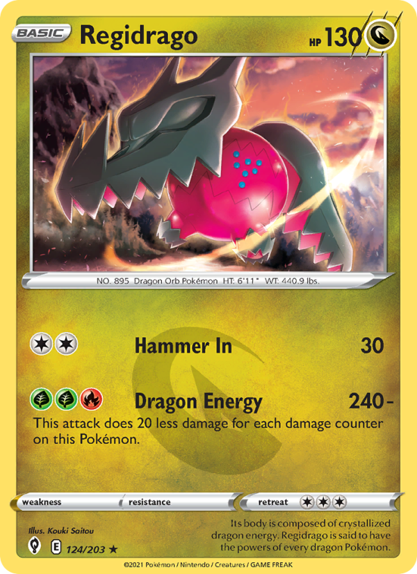 Regidrago (124/203) Reverse Holo card image