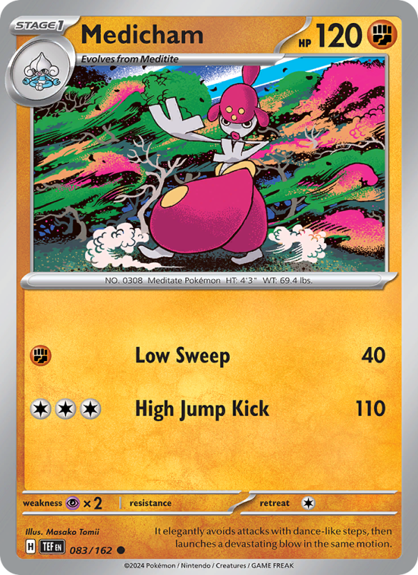 Medicham (083/162) Reverse Holo card image