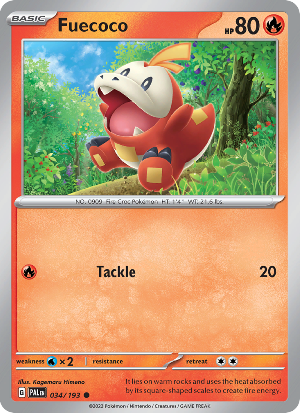 Fuecoco (034/193) Reverse Holo card image