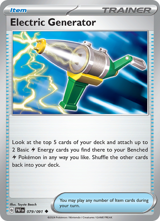 Electric Generator (079/91) Reverse Holo card image