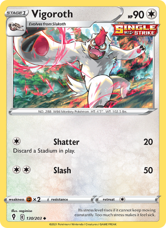 Vigoroth (130/203) Reverse Holo card image
