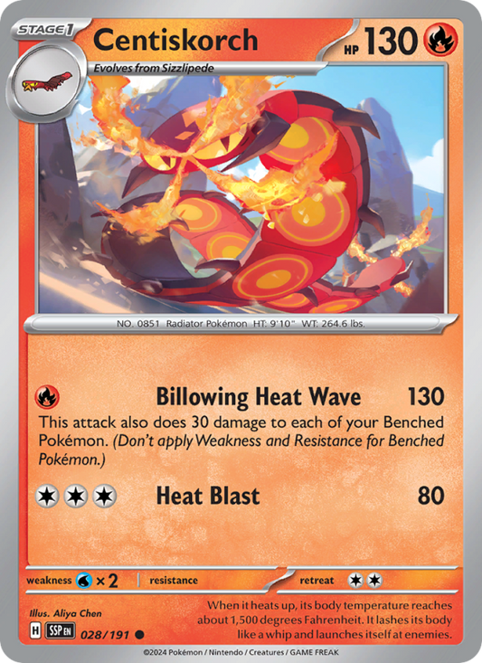 Centiskorch (028/191) Reverse Holo card image