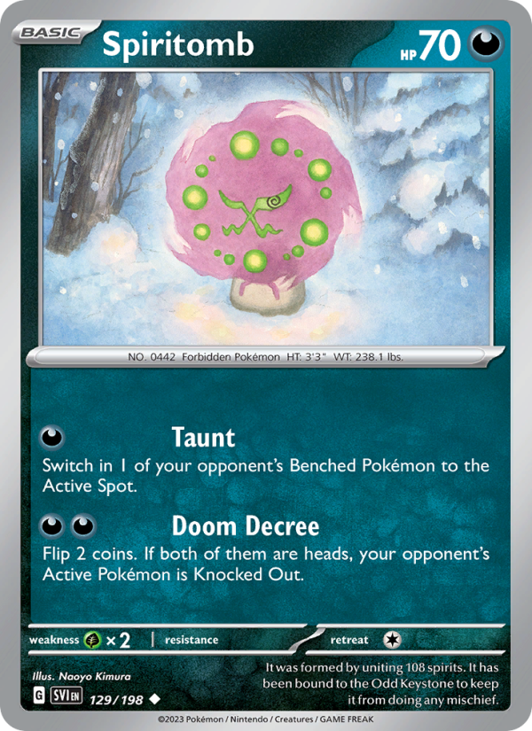 Spiritomb (129/198) Reverse Holo card image