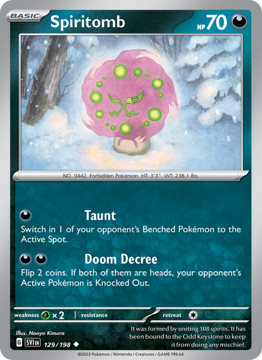 Spiritomb (129/198) Reverse Holo card image