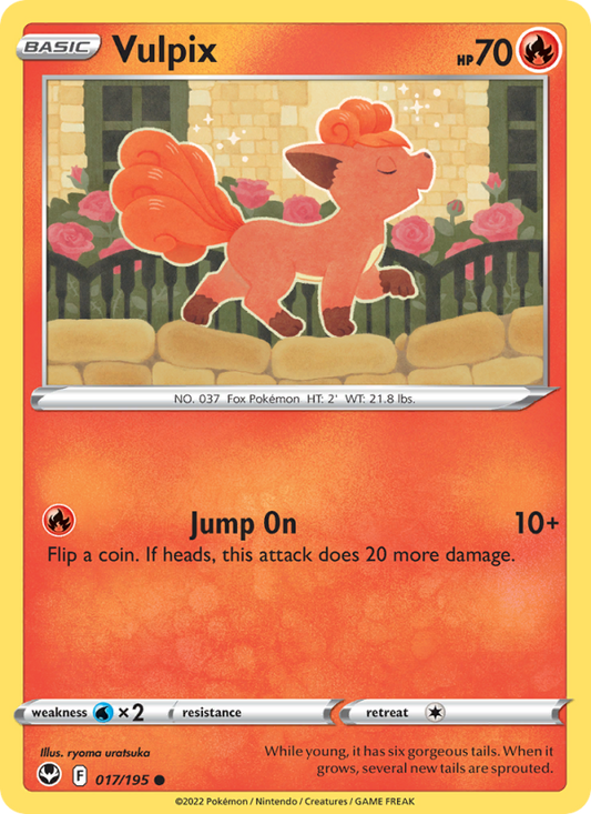Vulpix (017/195) Reverse Holo card image