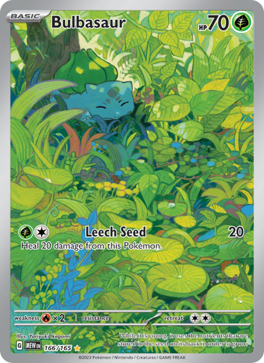 Bulbasaur (166/165) Holographic card image