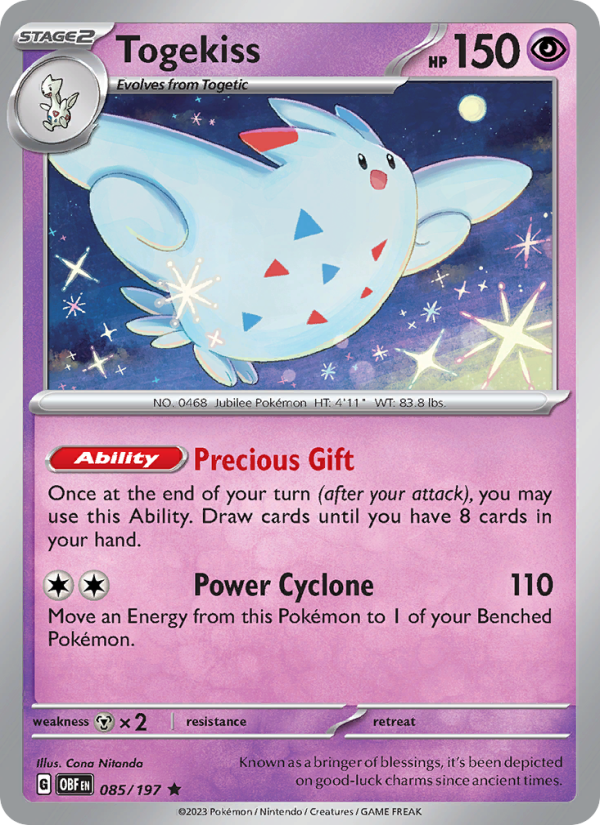 Togekiss (085/197) Reverse Holo card image