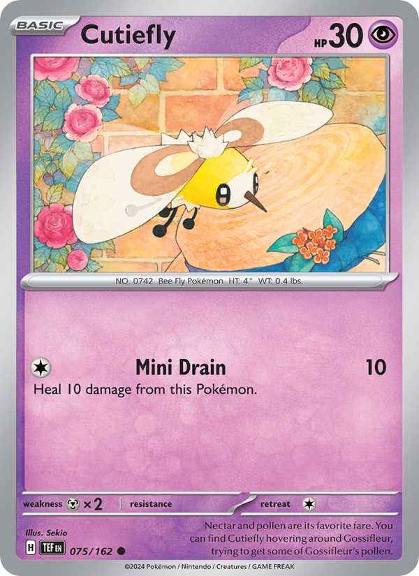 Cutiefly (075/162) Reverse Holo card image