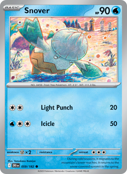 Snover (059/182) Reverse Holo card image