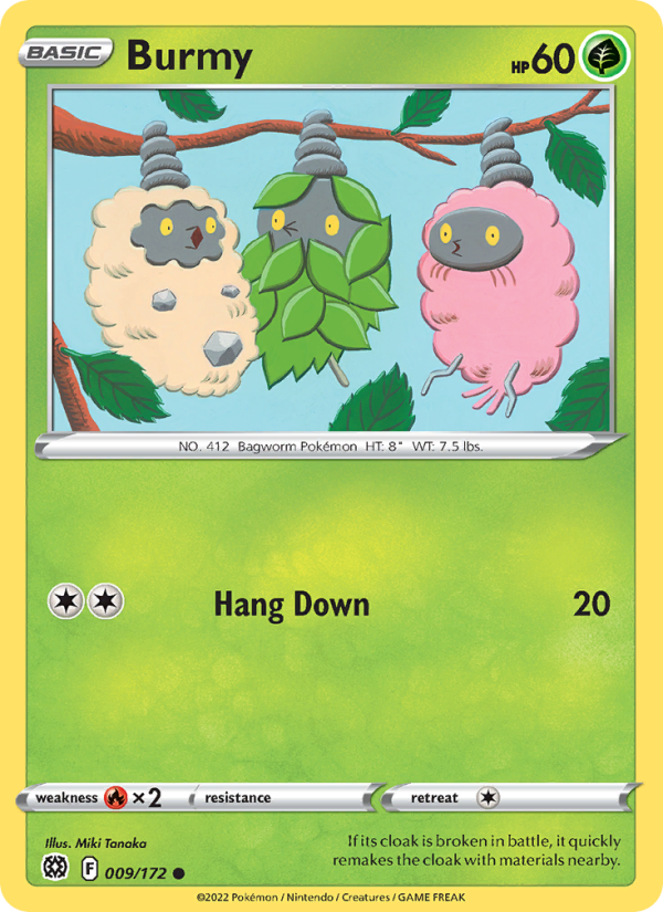 Burmy (009/172) Reverse Holo card image