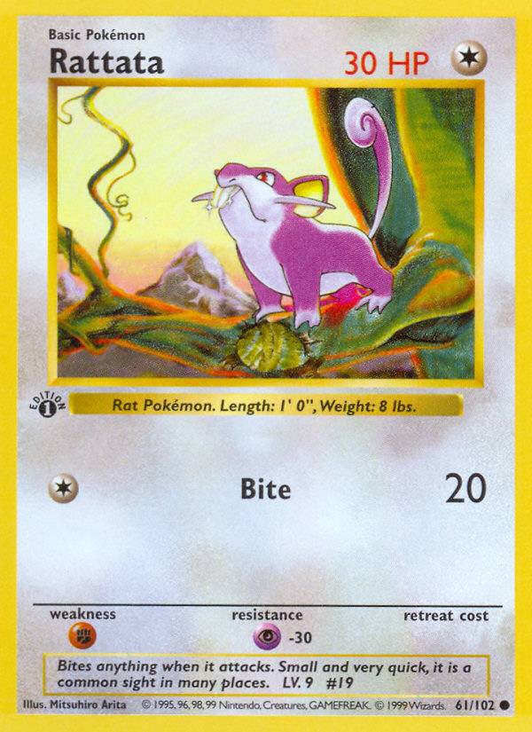 Rattata (061/102) Reverse Holo card image