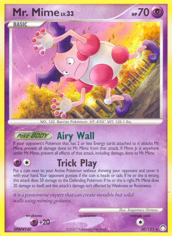 Mr. Mime (030/122) Reverse Holo card image