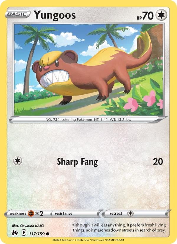 Yungoos (117/159) Reverse Holo card image