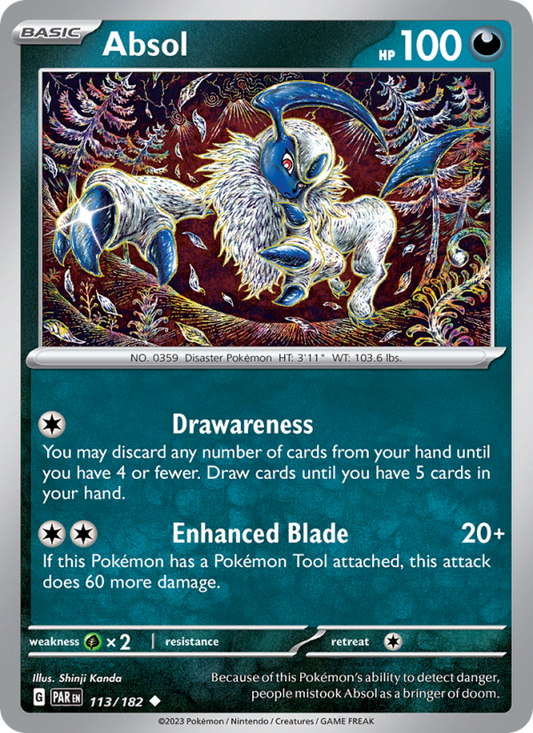 Absol (113/182) Reverse Holo card image