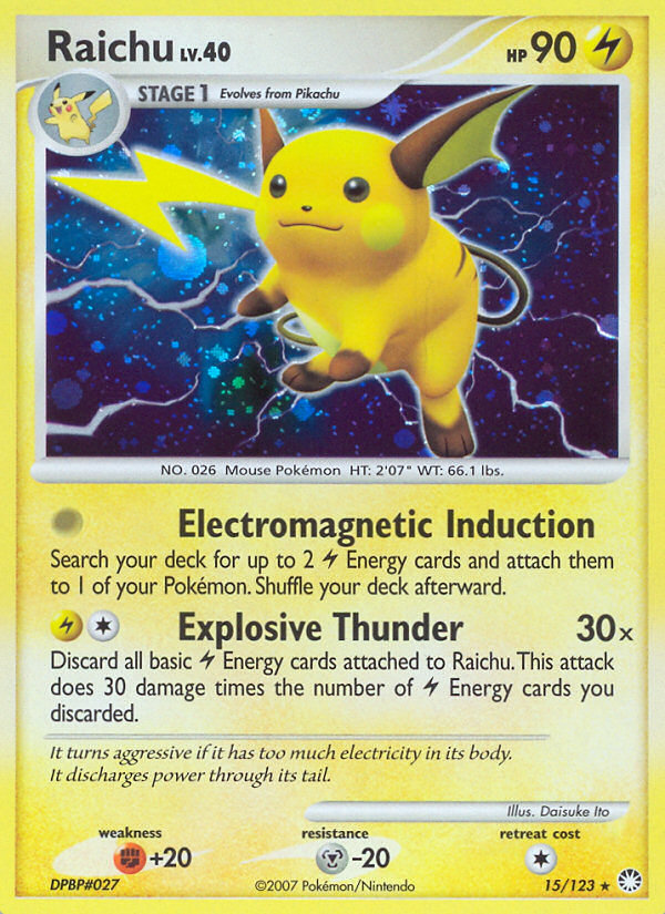 Raichu (015/122) Reverse Holo card image