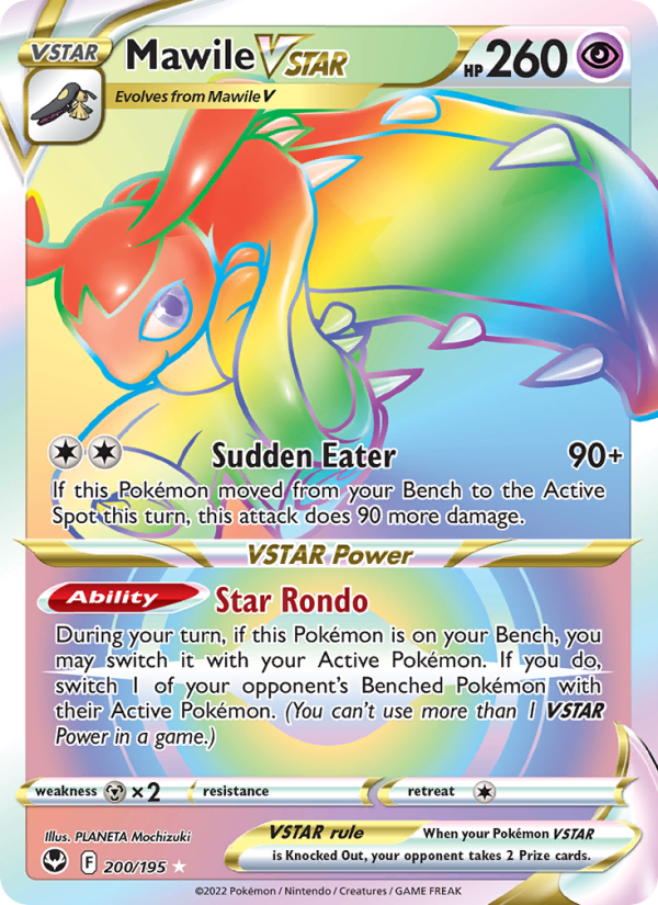 Mawile VSTAR (200/195) Holographic card image