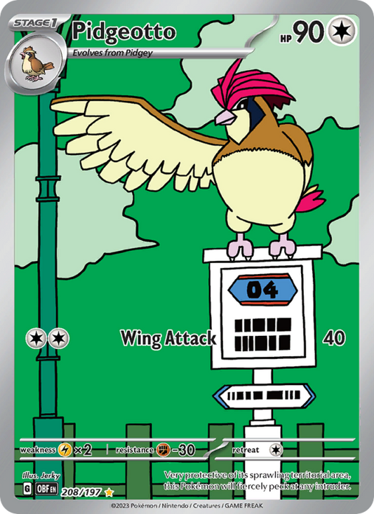 Pidgeotto (208/197) Holographic card image