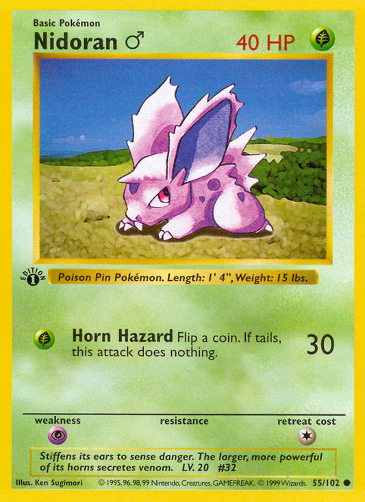 Nidoran♂ (055/102) Reverse Holo card image