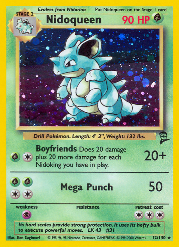 Nidoqueen (012/130) Reverse Holo card image