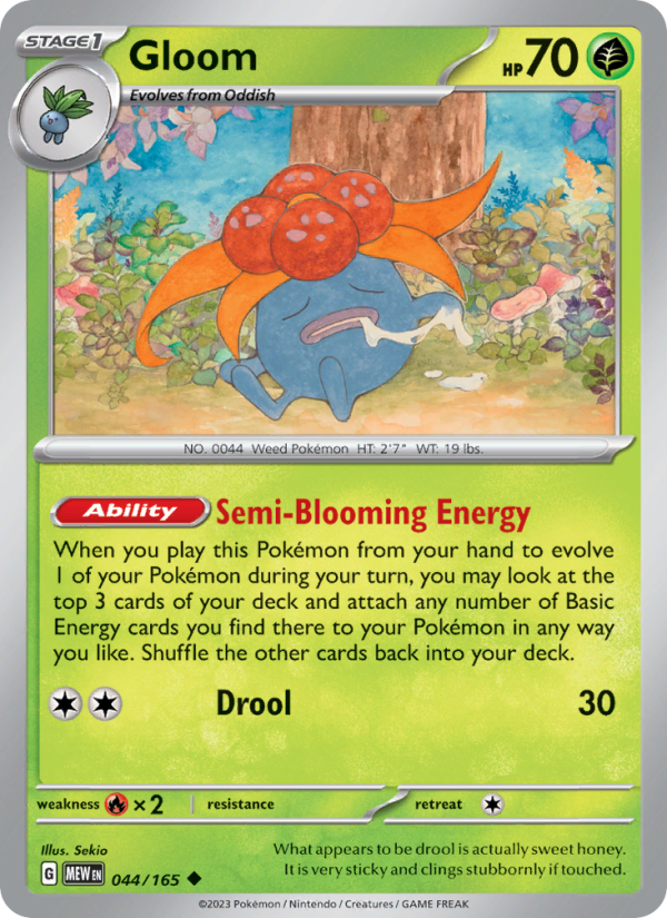 Gloom (044/165) Reverse Holo card image