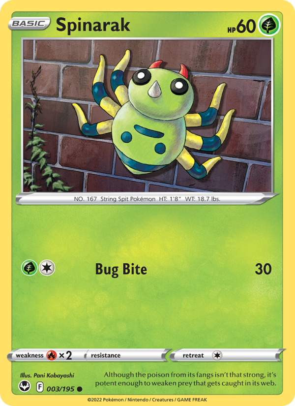 Spinarak (003/195) Reverse Holo card image