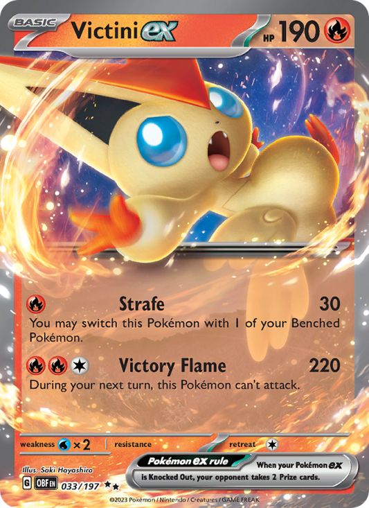 Victini ex (033/197) Holographic card image