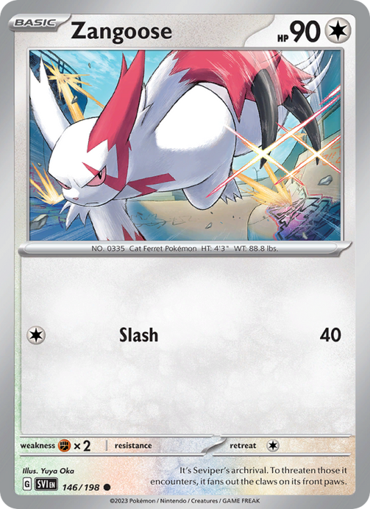 Zangoose (146/198) Reverse Holo card image
