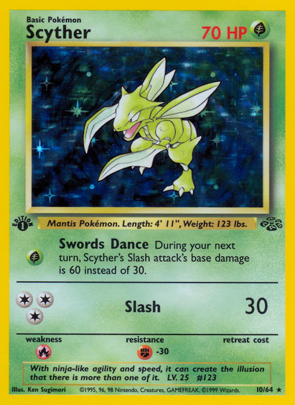 Scyther (010/64) Reverse Holo card image