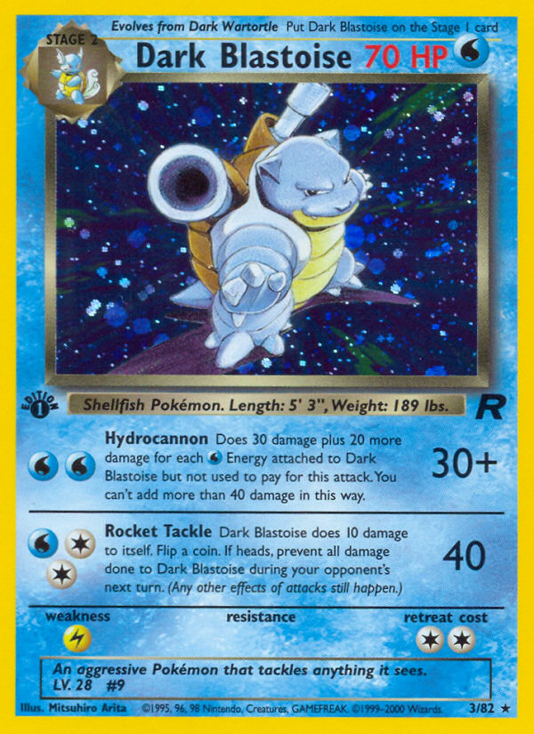 Dark Blastoise (003/82) Reverse Holo card image