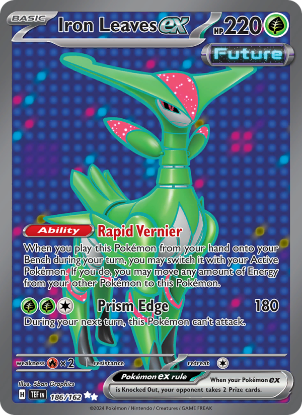 Iron Leaves ex (186/162) Holographic card image
