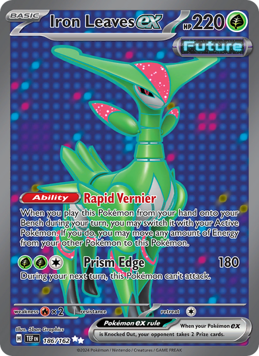 Iron Leaves ex (186/162) Holographic card image