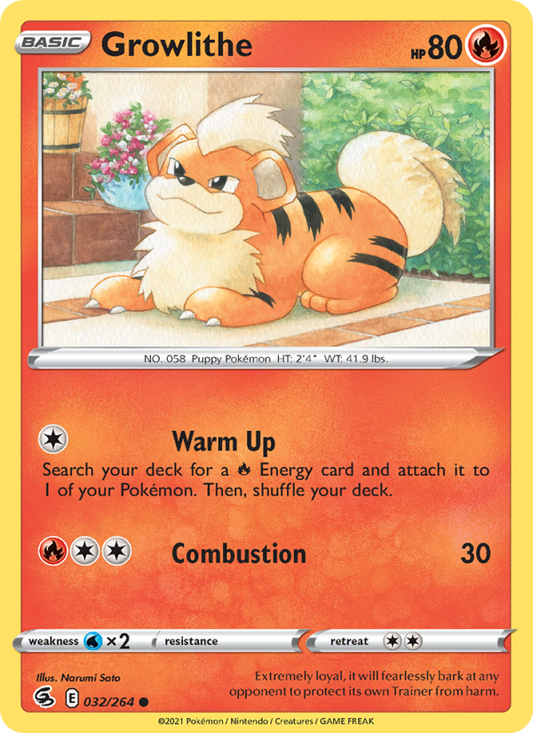Growlithe (032/264) Reverse Holo card image