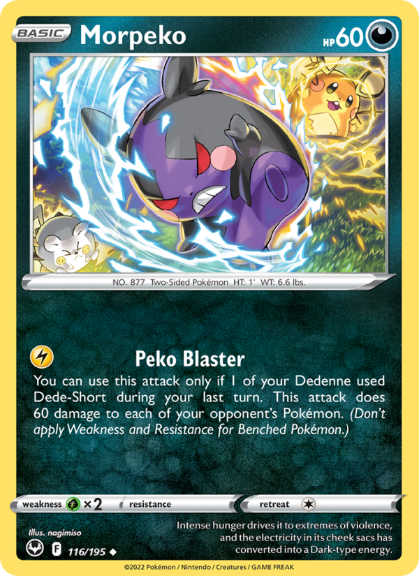 Morpeko (116/195) Reverse Holo card image
