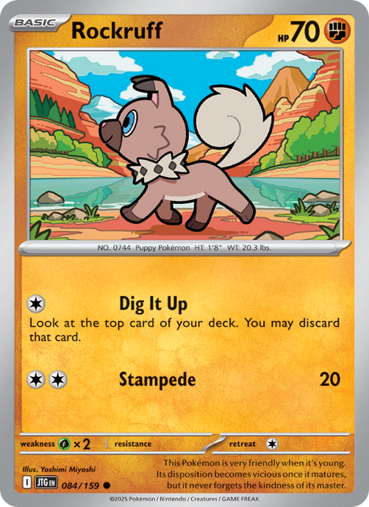 Rockruff (084/159) Reverse Holo card image