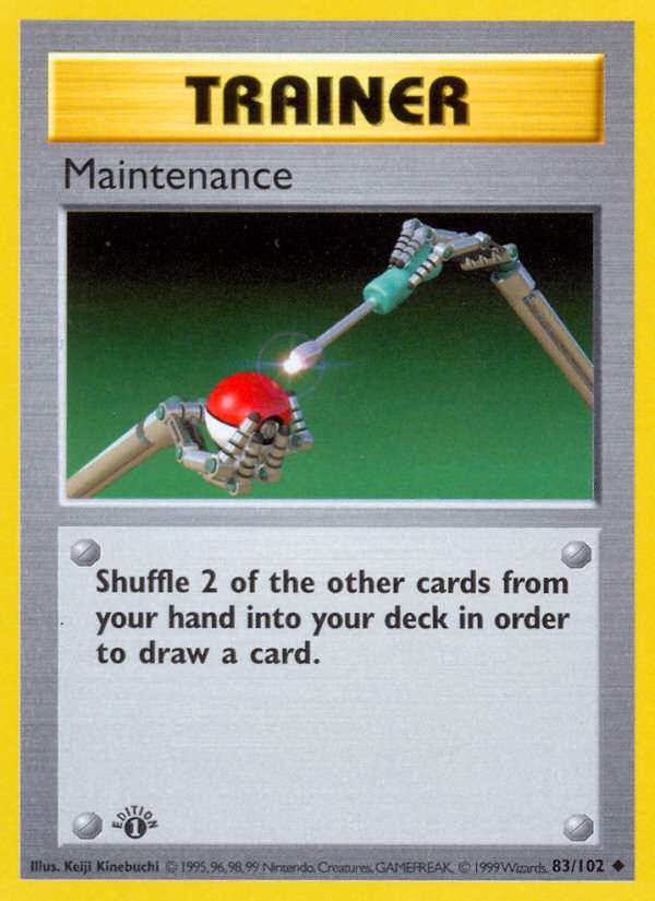 Maintenance (083/102) Reverse Holo card image