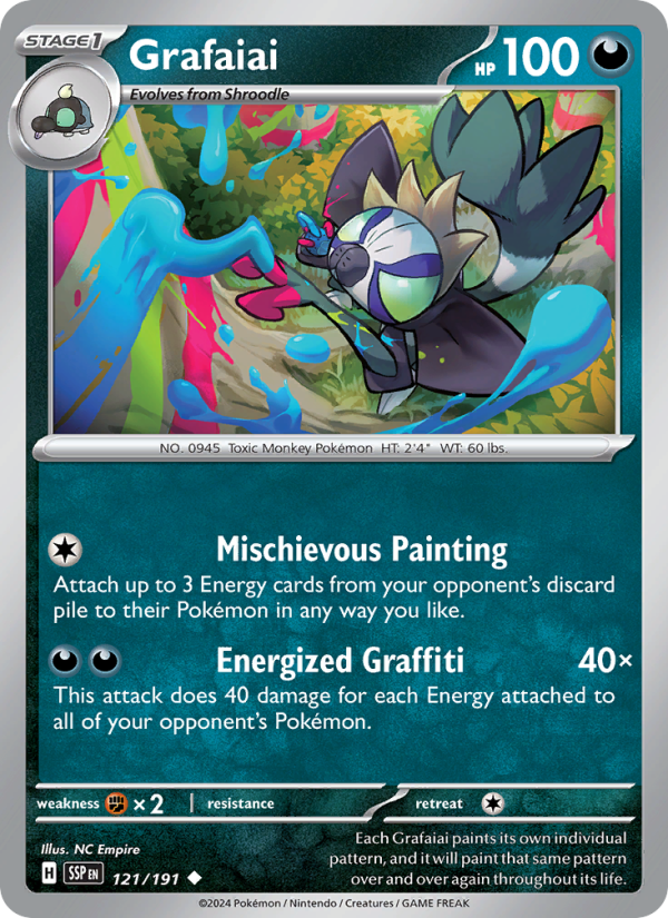 Grafaiai (121/191) Reverse Holo card image