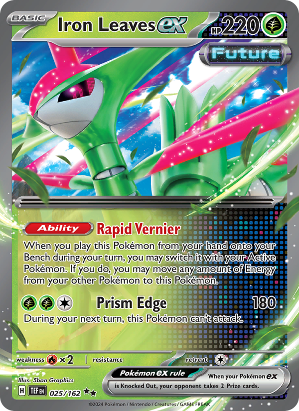 Iron Leaves ex (025/162) Holographic card image