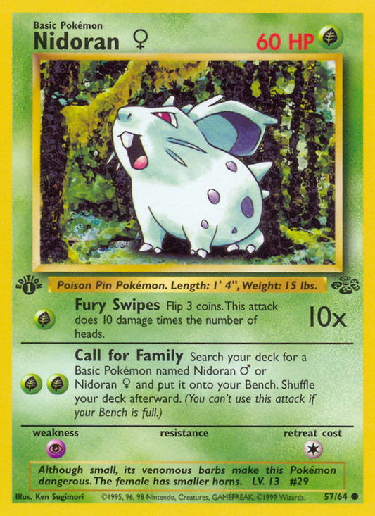 Nidoran♀ (057/64) Reverse Holo card image