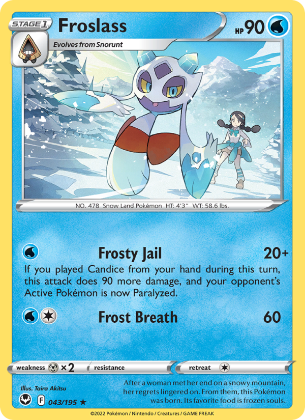 Froslass (043/195) Reverse Holo card image